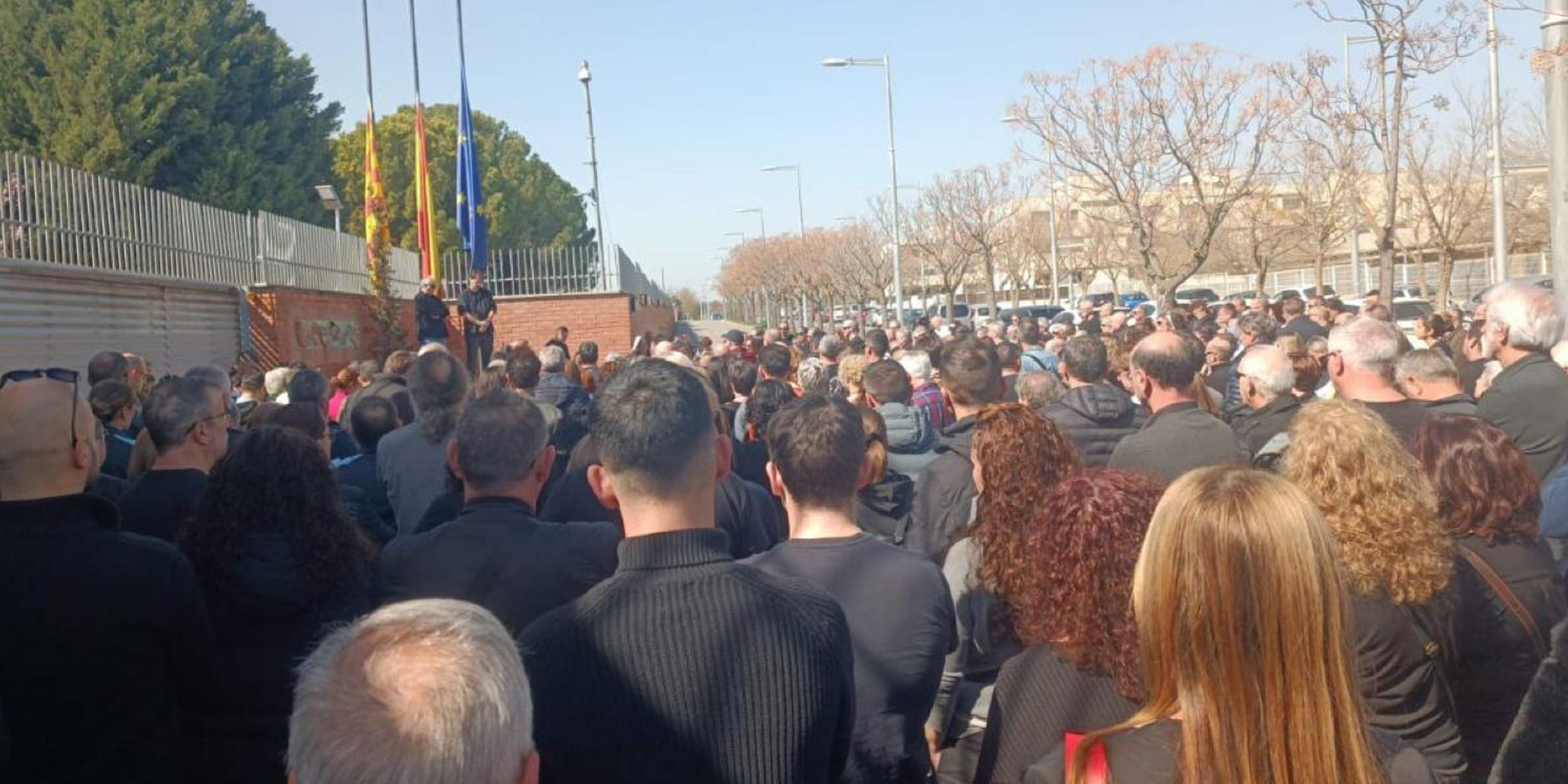 Acte de protesta del personal de presons al centre Ponent, a Lleida